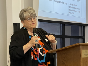 Rev. Katie Ivey presenting at a faith leaders education workshop