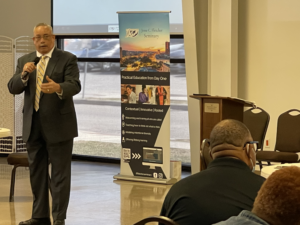 Rev. Dr. Ed Maney presenting at a community education workshop